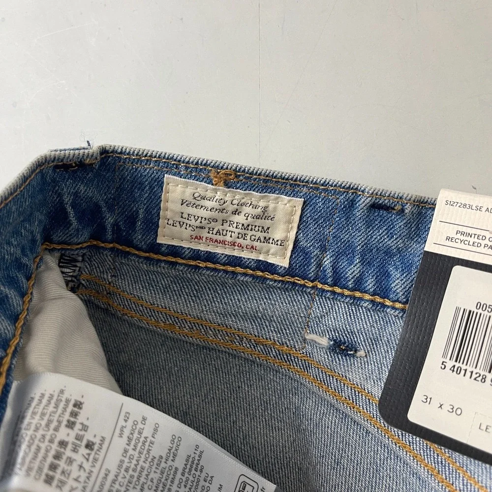 Levis 517 Jeans Mens 31x30 Blue Premium Bootcut Big E Denim Western Rodeo Ranch